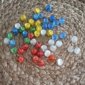 Vintage Lot Of 50 Cats Eye Marbles b620